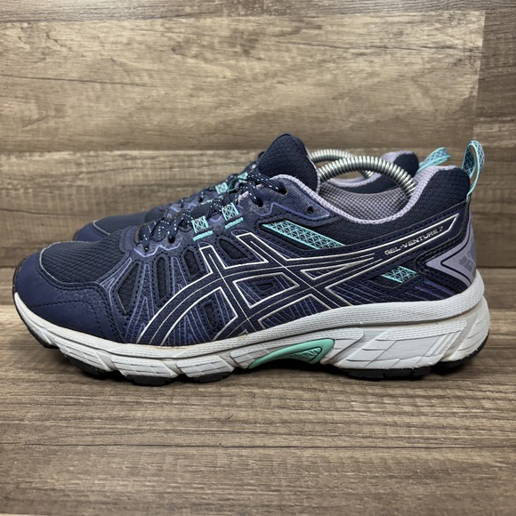 Asics Gel-Venture 7 Blue Purple Womens US Size 8 EUR 39.5 1012A476 Running Shoes - Picture 4 of 10